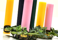 Solid 2x9 Pillar Candles