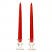 red unscented tapers