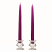 Deep purple unscented tapers