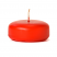 red floating candles