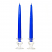 Royal blue unscented tapers