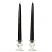 black unscented tapers