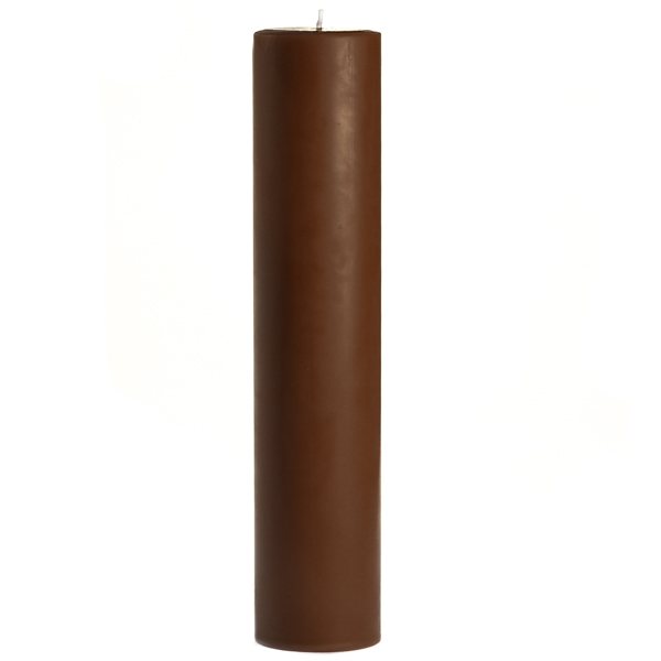 Chocolate Fudge 3x12 Pillar Candles