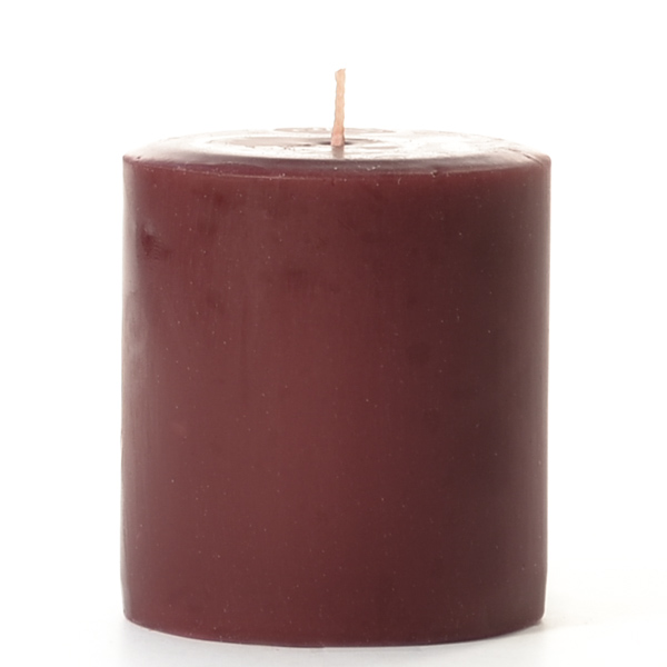 Leather Pipe and Woods 4x4 Pillar Candles