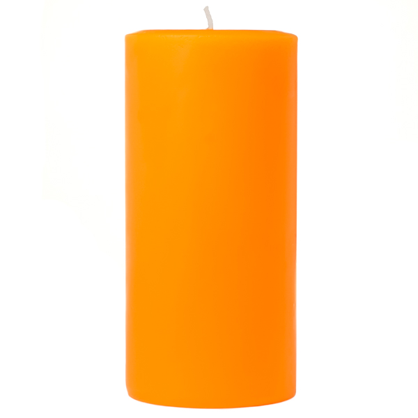 Orange Twist 3x6 Pillar Candles