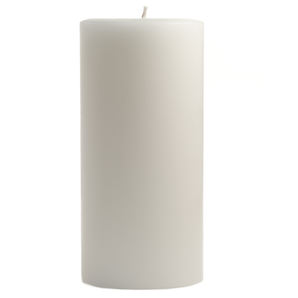 Unscented White 3x6 Pillar Candles