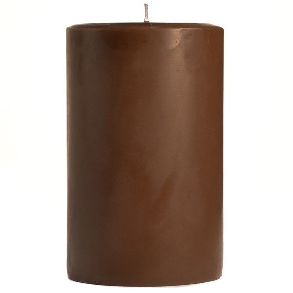 Chocolate Fudge 4x6 Pillar Candles