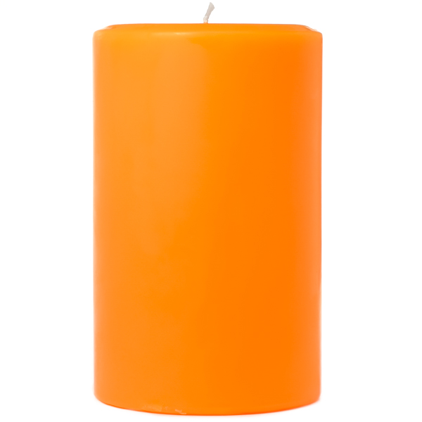Orange Twist 4x6 Pillar Candles