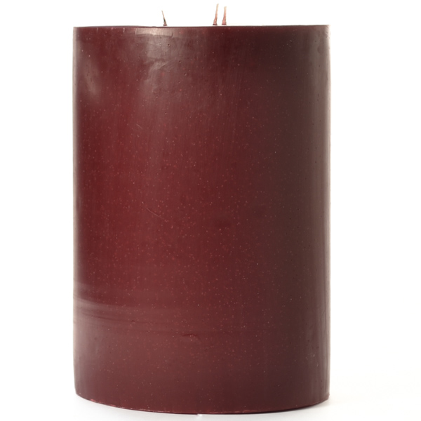 Leather Pipe and Woods 6x9 Pillar Candles