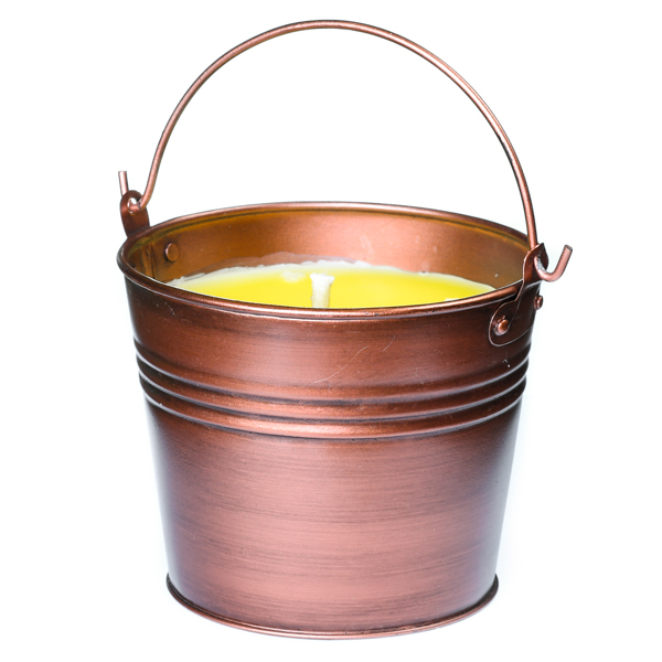 Citronella Bucket Outdoor Candle Copper 22 oz.