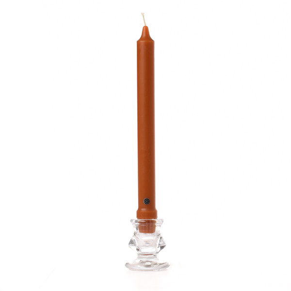 Amber Taper Candle Classic 10 Inch