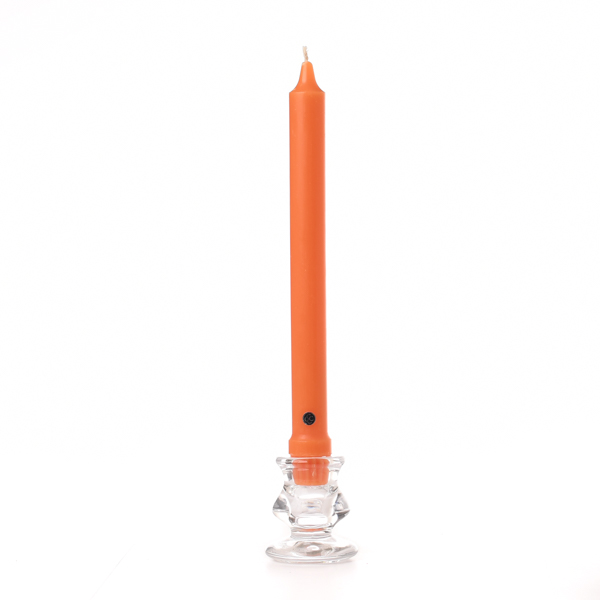 Pumpkin Taper Candle Classic 8 Inch