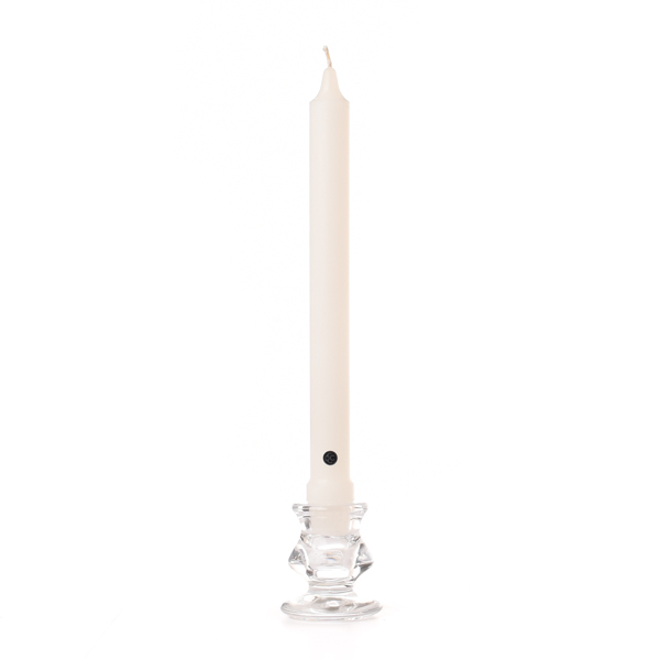 White Taper Candle Classic 8 Inch