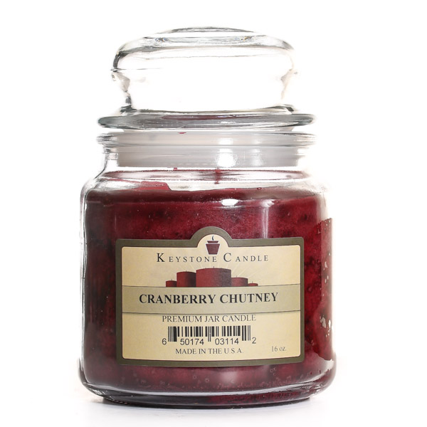 16 oz Cranberry Chutney Jar Candles