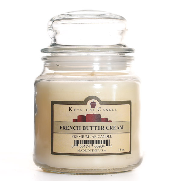 16 oz French Butter Cream Jar Candles