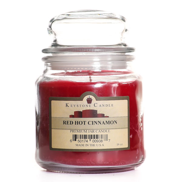 16 oz Red Hot Cinnamon Jar Candles