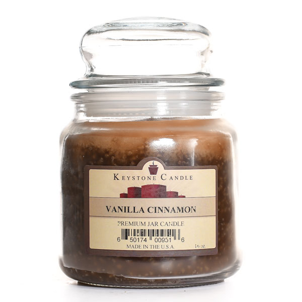 16 oz Vanilla Cinnamon Jar Candles