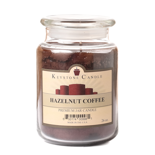 26 oz Hazelnut Coffee Jar Candles