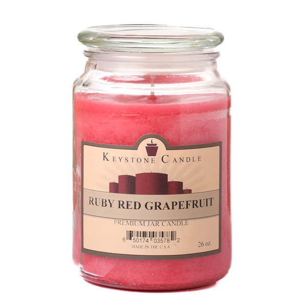 26 oz Ruby Red Grapefruit Jar Candles