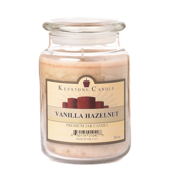 26 oz Vanilla Hazelnut Jar Candles