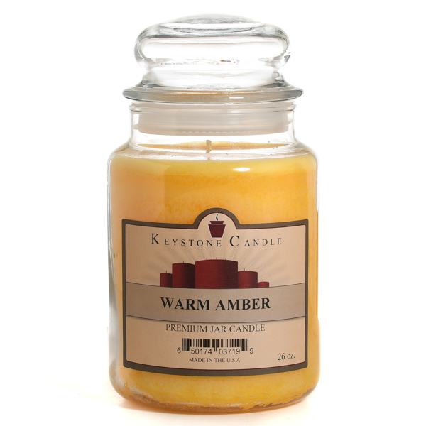 26 oz Warm Amber Jar Candles