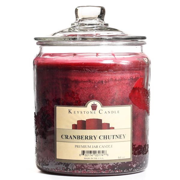 64 oz Cranberry Chutney Jar Candles