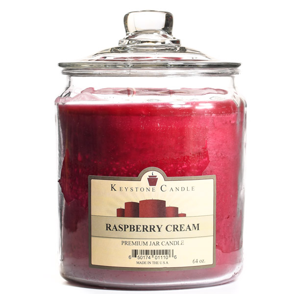 64 oz Raspberry Cream Jar Candles