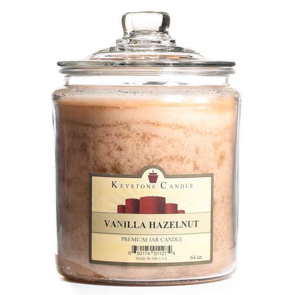 64 oz Vanilla Hazelnut Jar Candles
