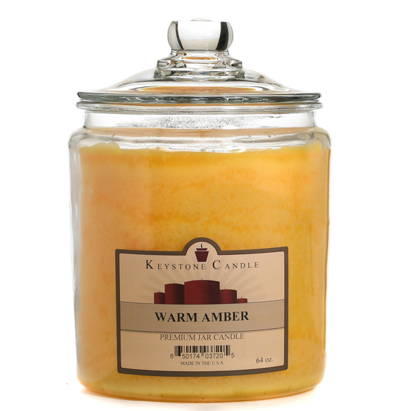 64 oz Warm Amber Jar Candles
