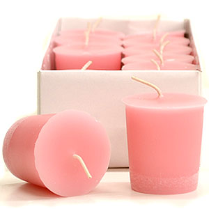 Baby Powder Pink Votive Candles