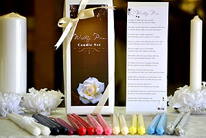 Bridal Poem Taper Candles Gift Box