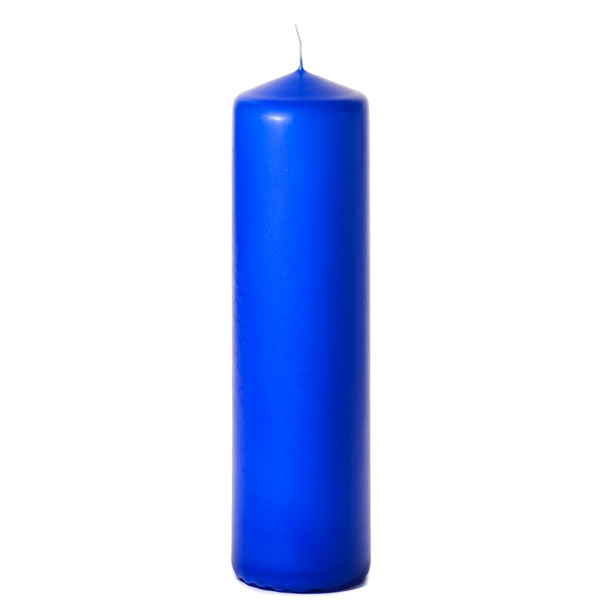 3x11 Royal Blue Pillar Candles Unscented