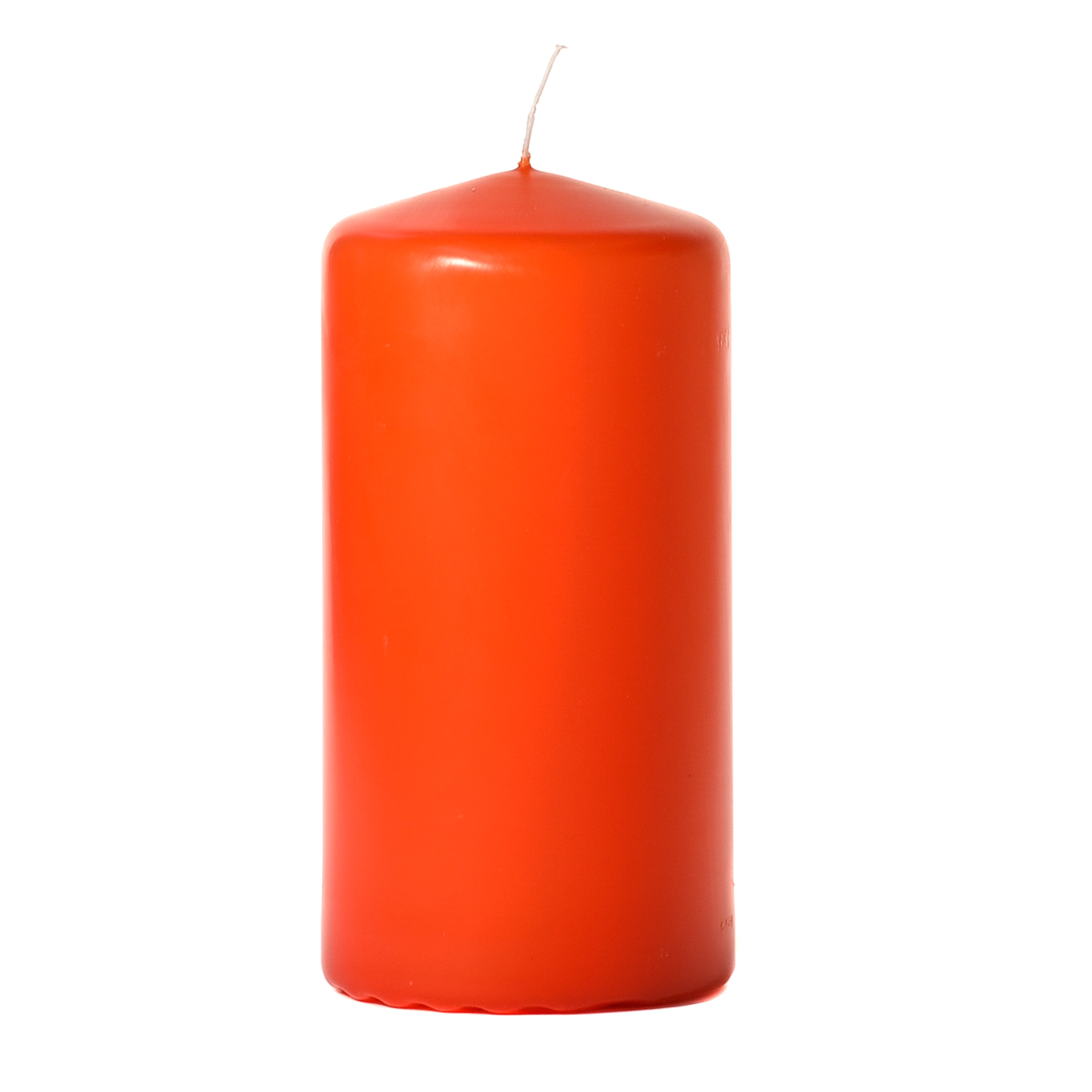 3x6 Burnt Orange Pillar Candles Unscented