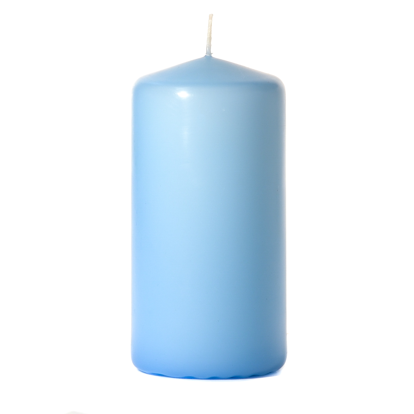 3x6 Light Blue Pillar Candles Unscented