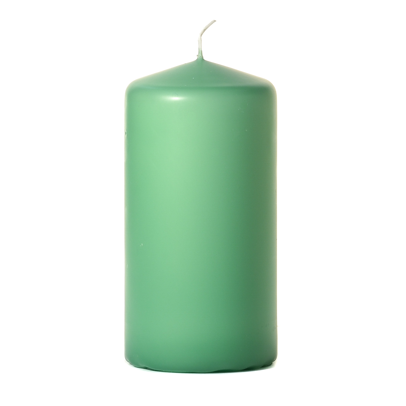 3x6 Mint Green Pillar Candles Unscented