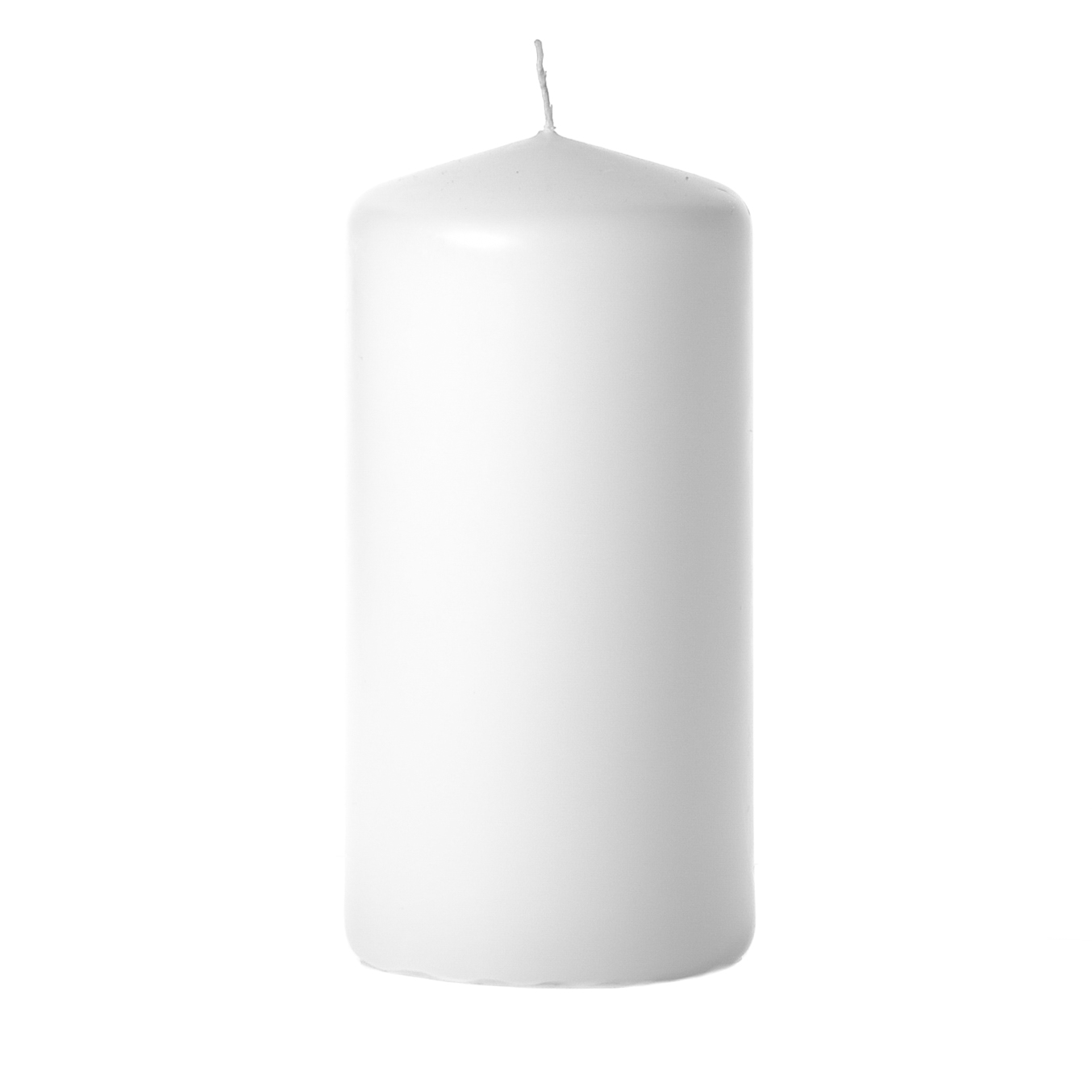 3x6 White Pillar Candles Unscented