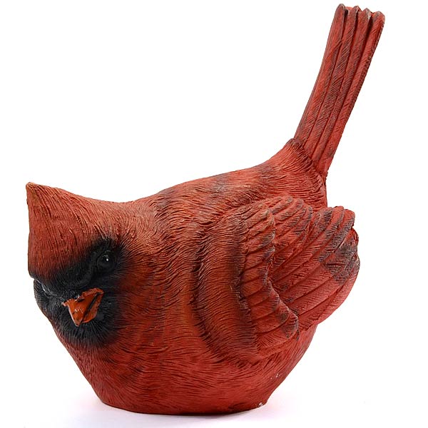 resin cardinal birds