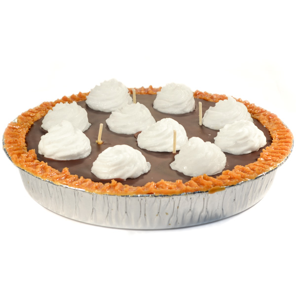 Chocolate Pudding Pie Candles 9 Inch