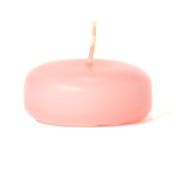 Pink Floating Candles Small Disk
