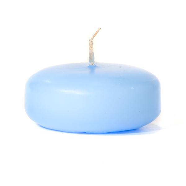 Light Blue Floating Candles Small Disk