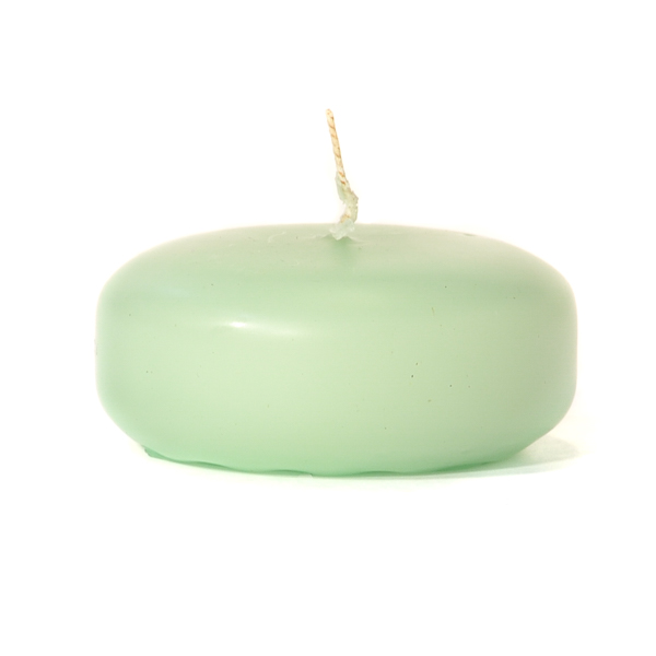 Mint Green Floating Candles Small Disk