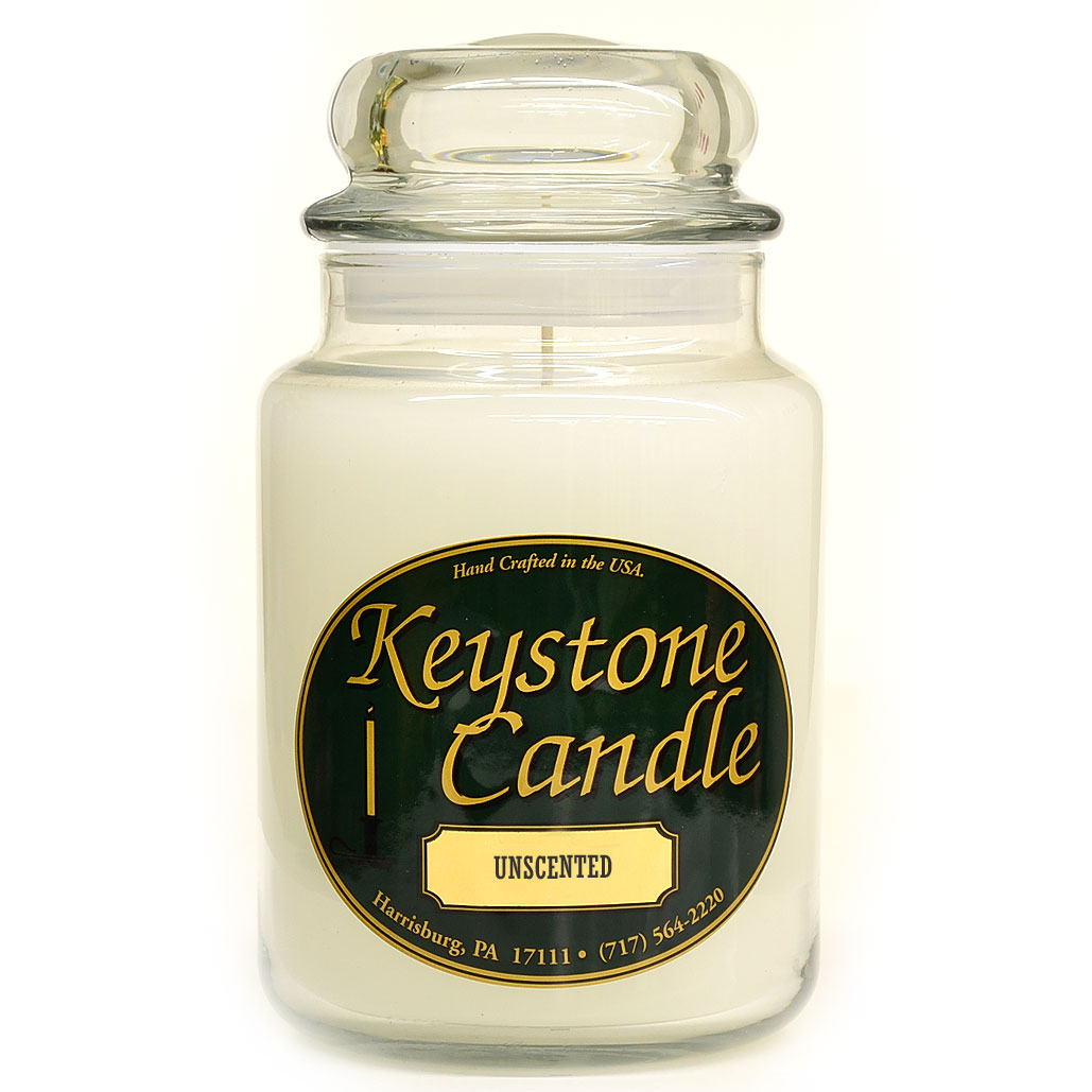 26 oz White Unscented Jar Candles