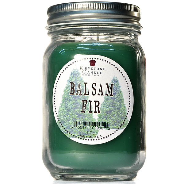 Pint Mason Jar Candle Balsam Fir