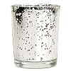 Straight Votive Cup Speckled Silver