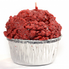 Muffin Shaped Candle Red Velvet Cake