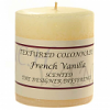 Textured 3x3 French Vanilla Pillar Candles