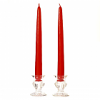 Unscented 10 Inch Red Tapers Pair