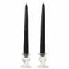 Unscented 15 Inch Black Tapers Pair