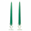 Unscented 15 Inch Forest Green Tapers Pair
