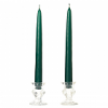 Unscented 6 Inch Hunter Green Tapers Pair